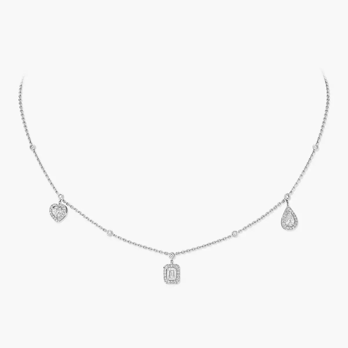[Loco ]My Twin Diamond Necklace in Silver