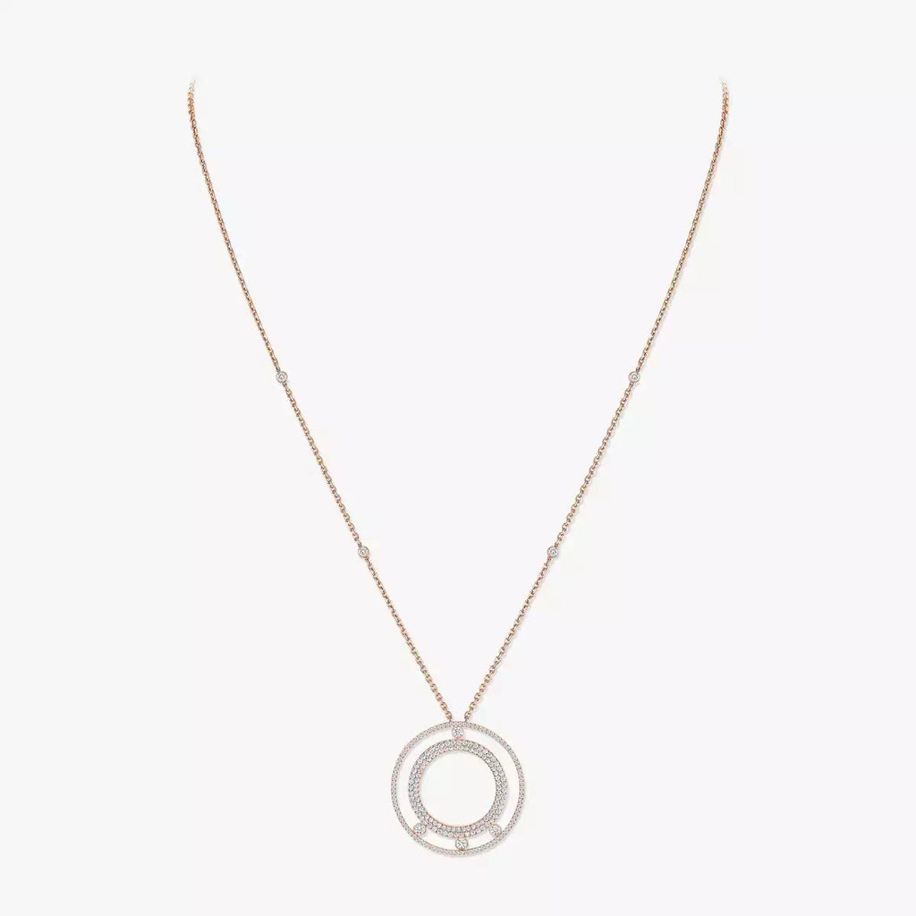 [Loco ]Move Romane Long Pave_-Set Diamond Necklace