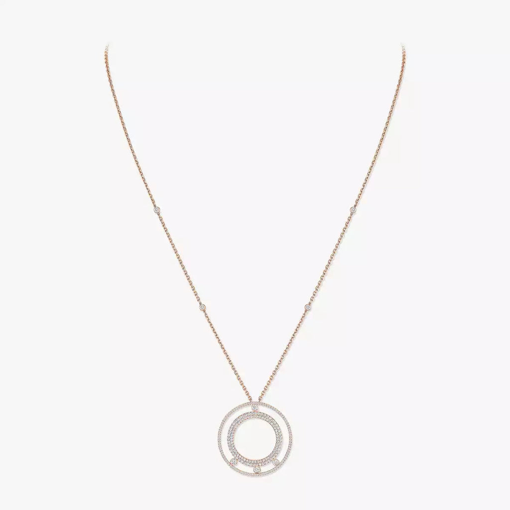 [Loco]Move Romane Long Pave_-Set Diamond Necklace