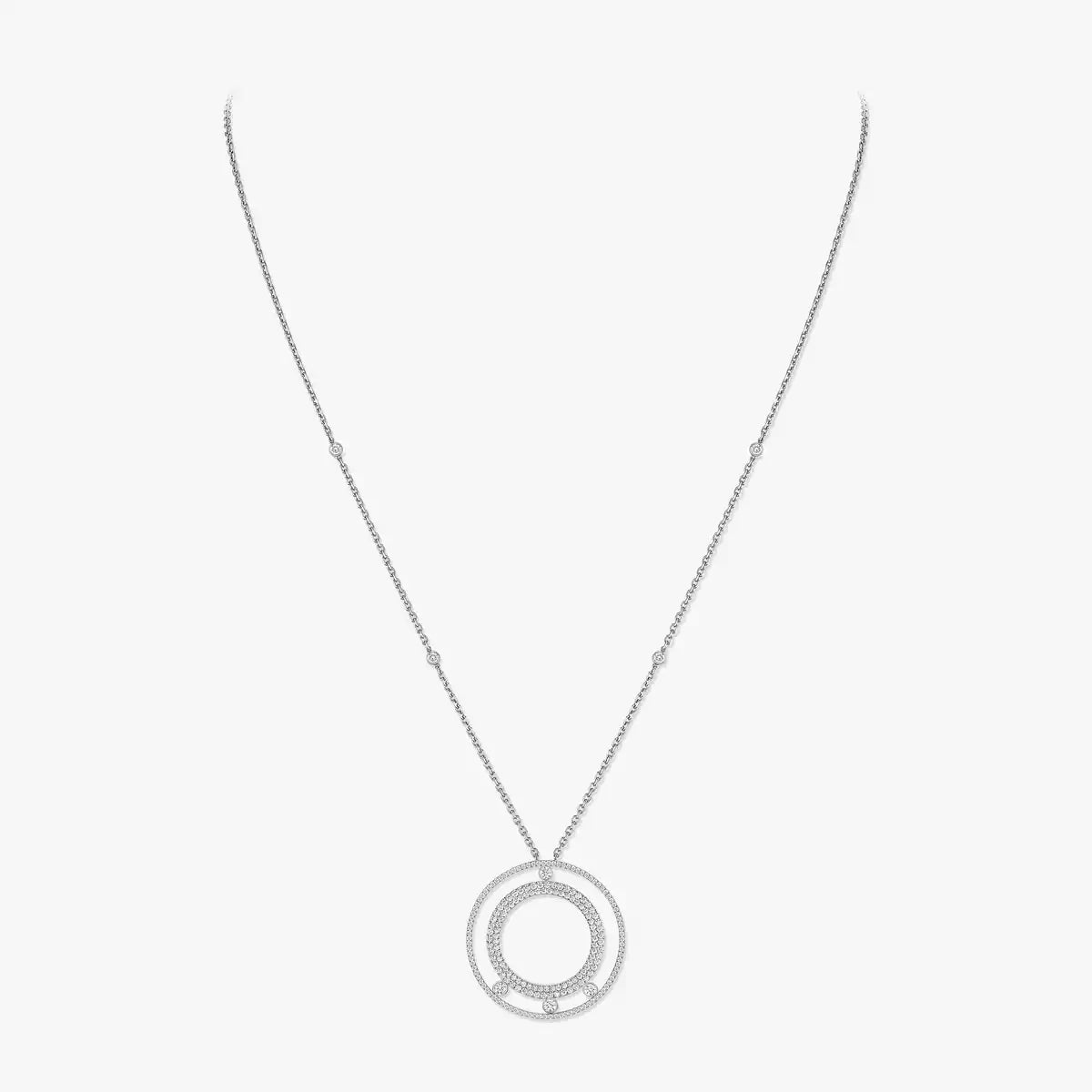 [Loco ]Move Romane Long Pave_-Set Diamond Necklace
