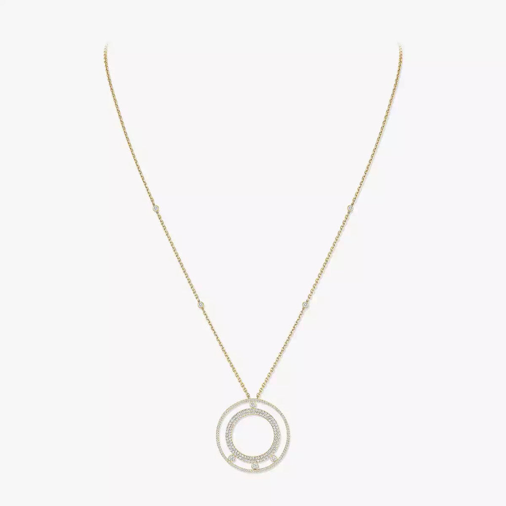 [Loco ]Move Romane Long Pave_-Set Diamond Necklace
