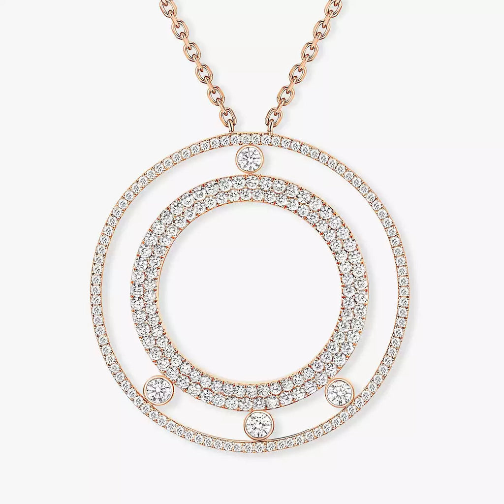 [Loco ]Move Romane Long Pave_-Set Diamond Necklace