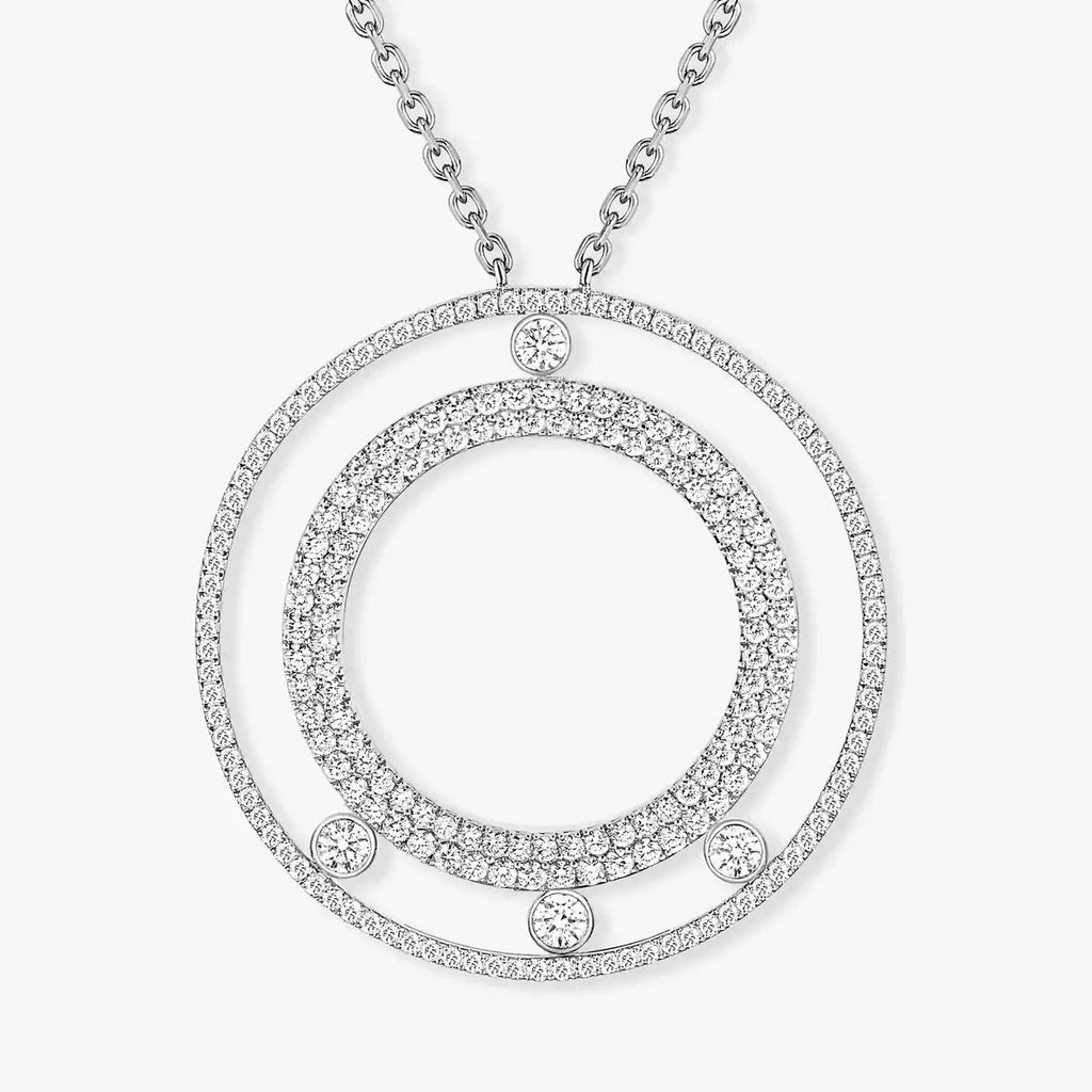 [Loco ]Move Romane Long Pave_-Set Diamond Necklace