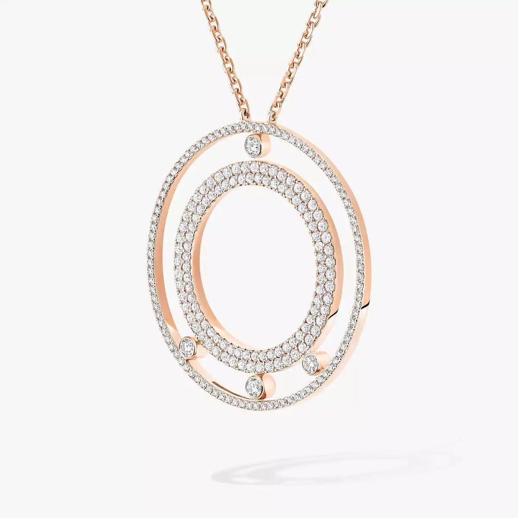[Loco ]Move Romane Long Pave_-Set Diamond Necklace