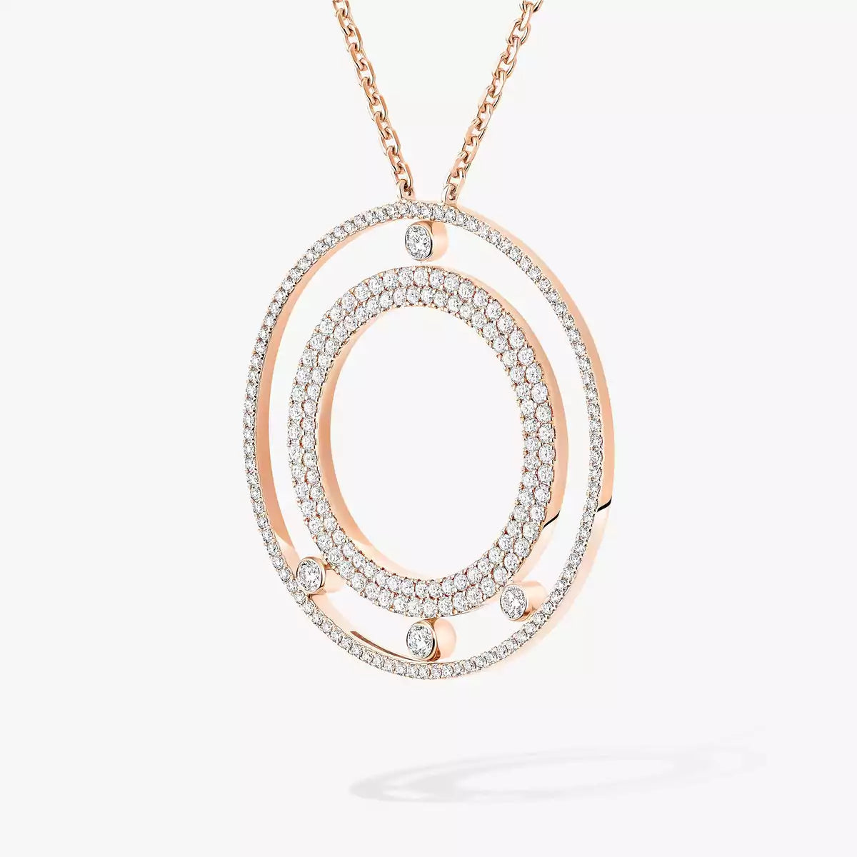 [Loco ]Move Romane Long Pave_-Set Diamond Necklace