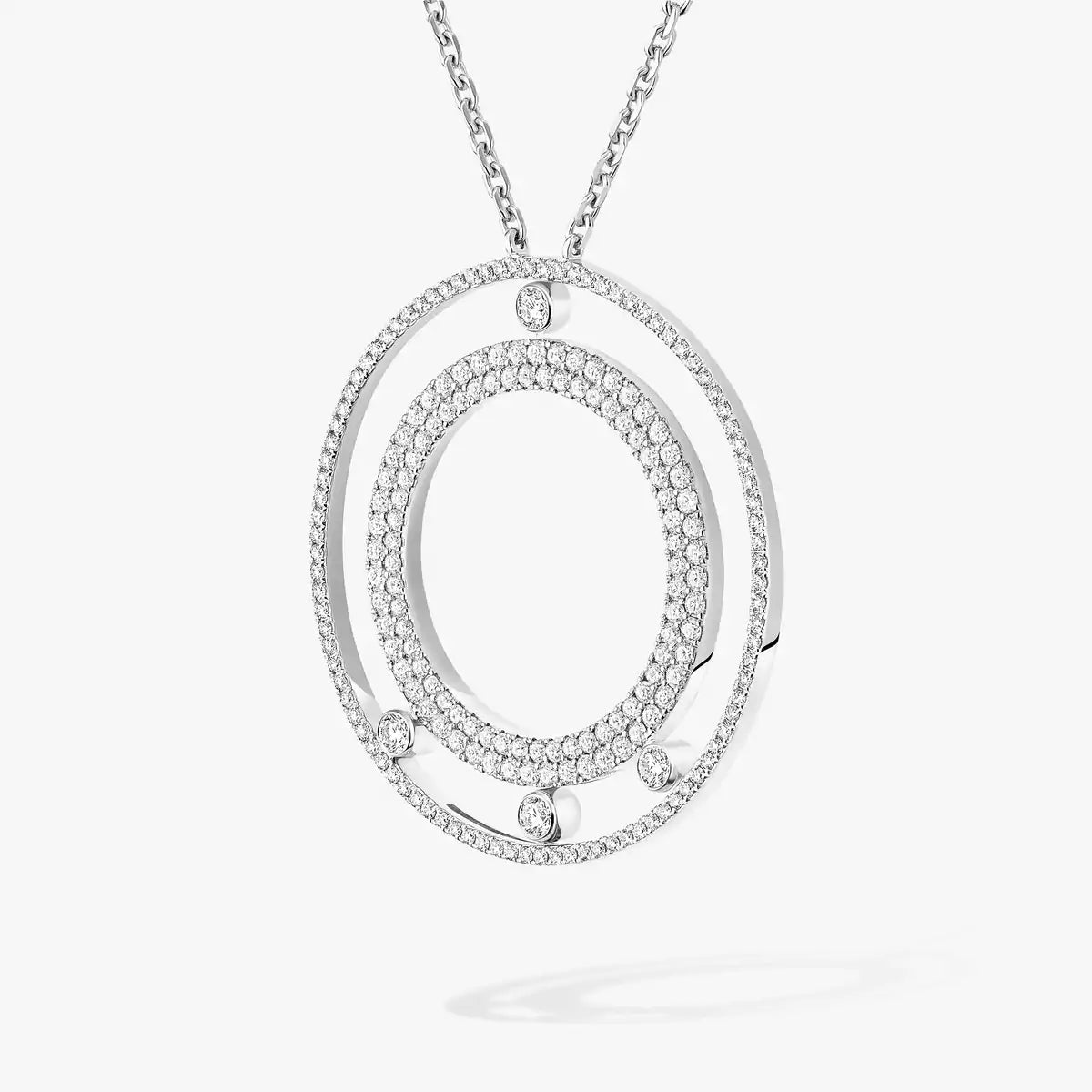 [Loco ]Move Romane Long Pave_-Set Diamond Necklace