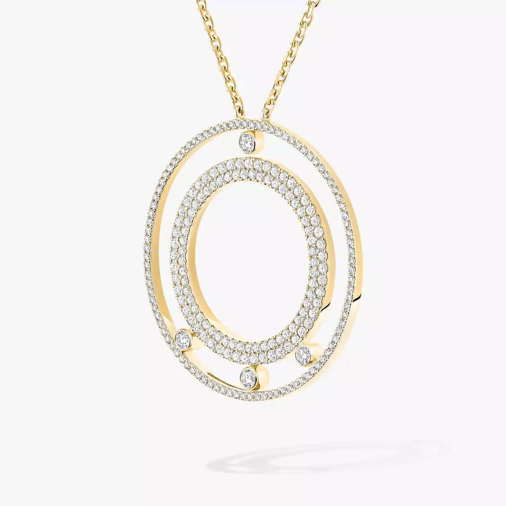 [Loco ]Move Romane Long Pave_-Set Diamond Necklace