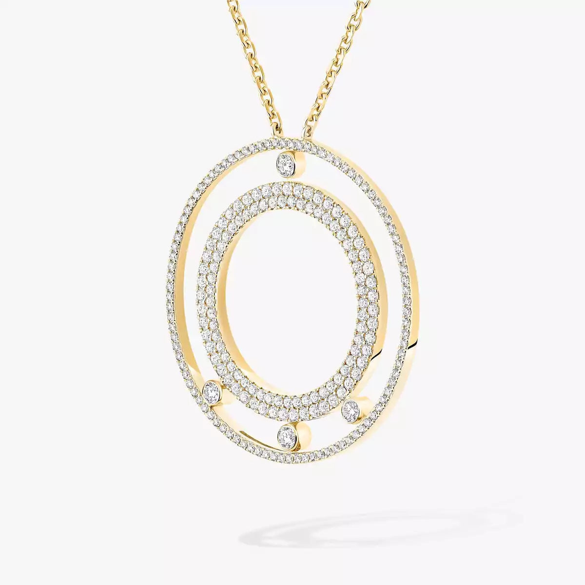 [Loco ]Move Romane Long Pave_-Set Diamond Necklace