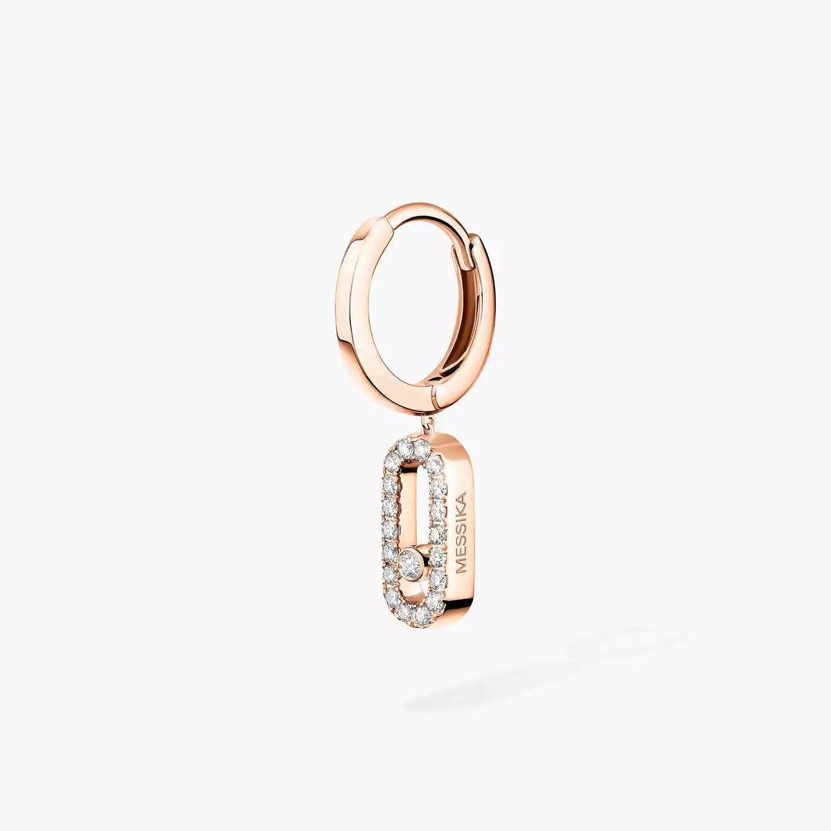 [Loco ]Move Uno Single Diamond Hoop Earring