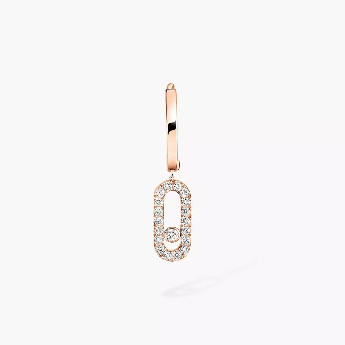 [Loco ]Move Uno Single Diamond Hoop Earring