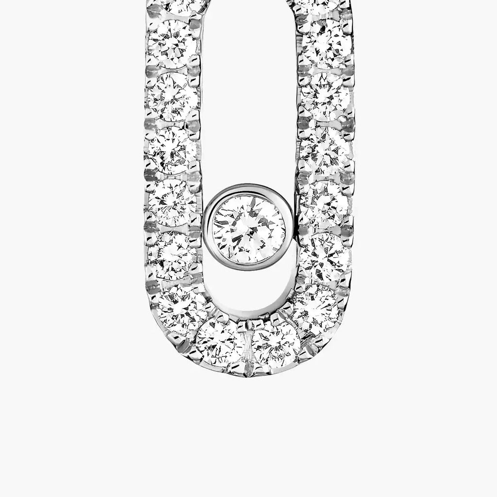 [Loco ]Move Uno Single Diamond Hoop Earring