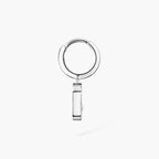 [Loco ]Move Uno Single Diamond Hoop Earring