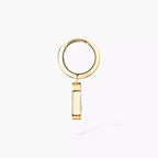 [Loco ]Move Uno Single Diamond Hoop Earring