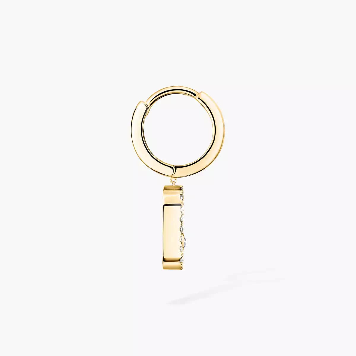 [Loco ]Move Uno Single Diamond Hoop Earring