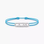 [Loco ]Messika Care(s) pink cord pavé bracelet