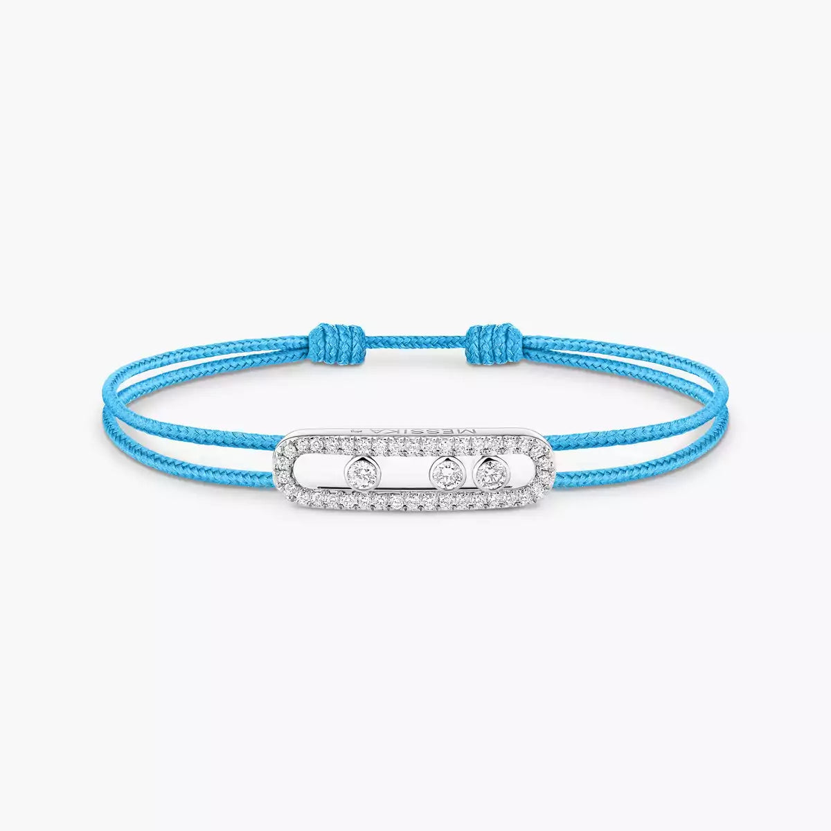 [Loco ]Messika Care(s) pink cord pavé bracelet