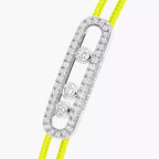 [Loco ]Messika Care(s) pink cord pavé bracelet