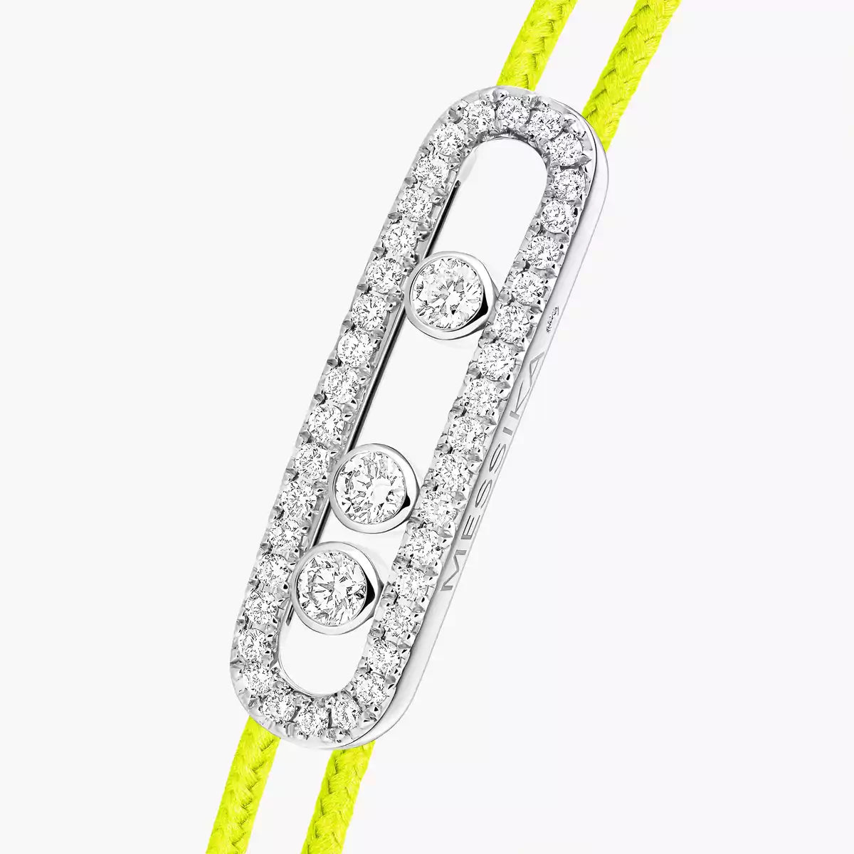 [Loco ]Messika Care(s) pink cord pavé bracelet