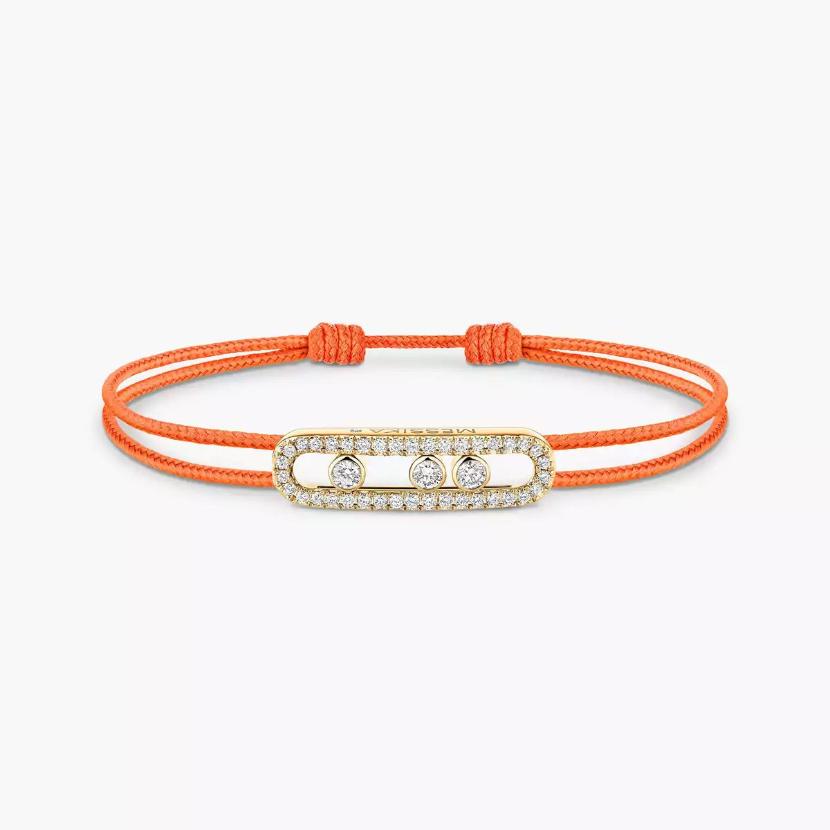 [Loco ]Messika Care(s) pink cord pavé bracelet