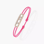 [Loco ]Messika Care(s) pink cord pavé bracelet
