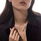 [Loco ]Diamond Necklace 0,20ct Brilliant Shape Joy