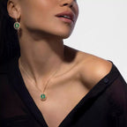 [Loco jewelrys]Lucky Move Diamond Necklace in Rose Gold and White Mother-of-Pearl