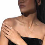 [Loco ]Diamond Necklace My Twin 2 Rows