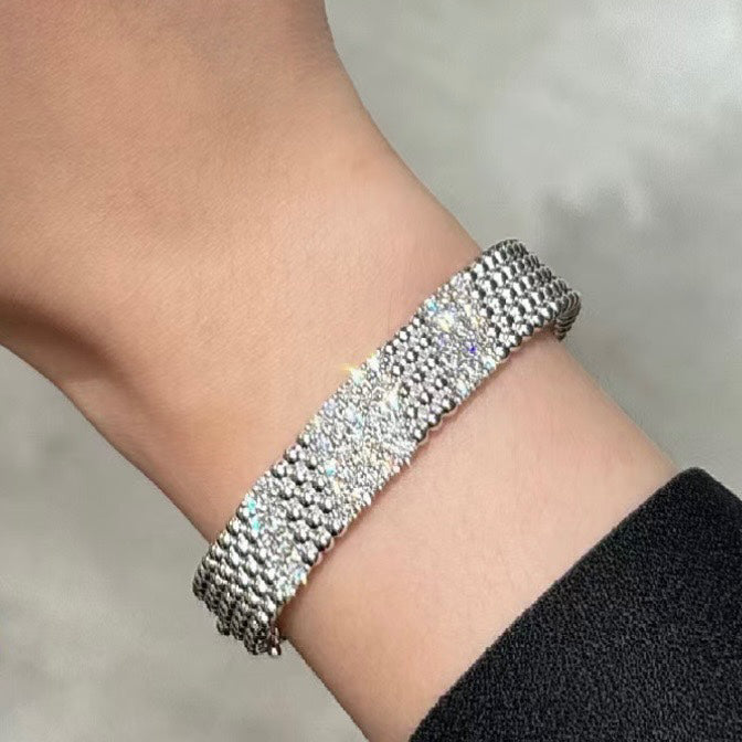 [Loco JURI]  FIVE-ROW DIAMOND BRACELET