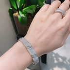 [Loco JURI]  FIVE-ROW DIAMOND BRACELET