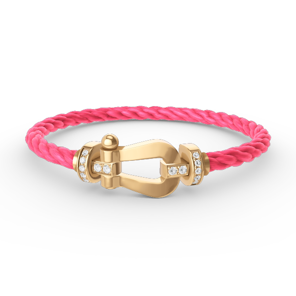 ¡®Loco¡¯FORCE LARGE HORSESHOE HALF DIAMOND BRACELET GOLD