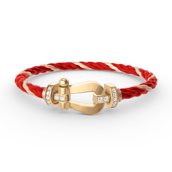 ¡®Loco¡¯FORCE LARGE HORSESHOE HALF DIAMOND BRACELET GOLD
