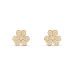 ¡®Loco¡¯FRIVOLE GOLD FLOWER DIAMOND EARRINGS