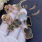 ¡®Loco¡¯CLOVER EARRINGS DARK MOP 4 MOTIFS ROSE GOLD