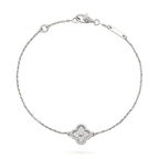 ¡®Loco¡¯CLOVER  SINGLE FLOWER BRACELET SILVER