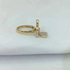 ¡®Loco¡¯SWEET CLOVER WHITE MOP RING