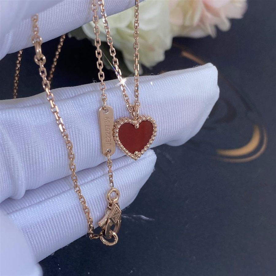 ¡®Loco¡¯SWEET CLOVER CARNELIAN HEART NECKLACE
