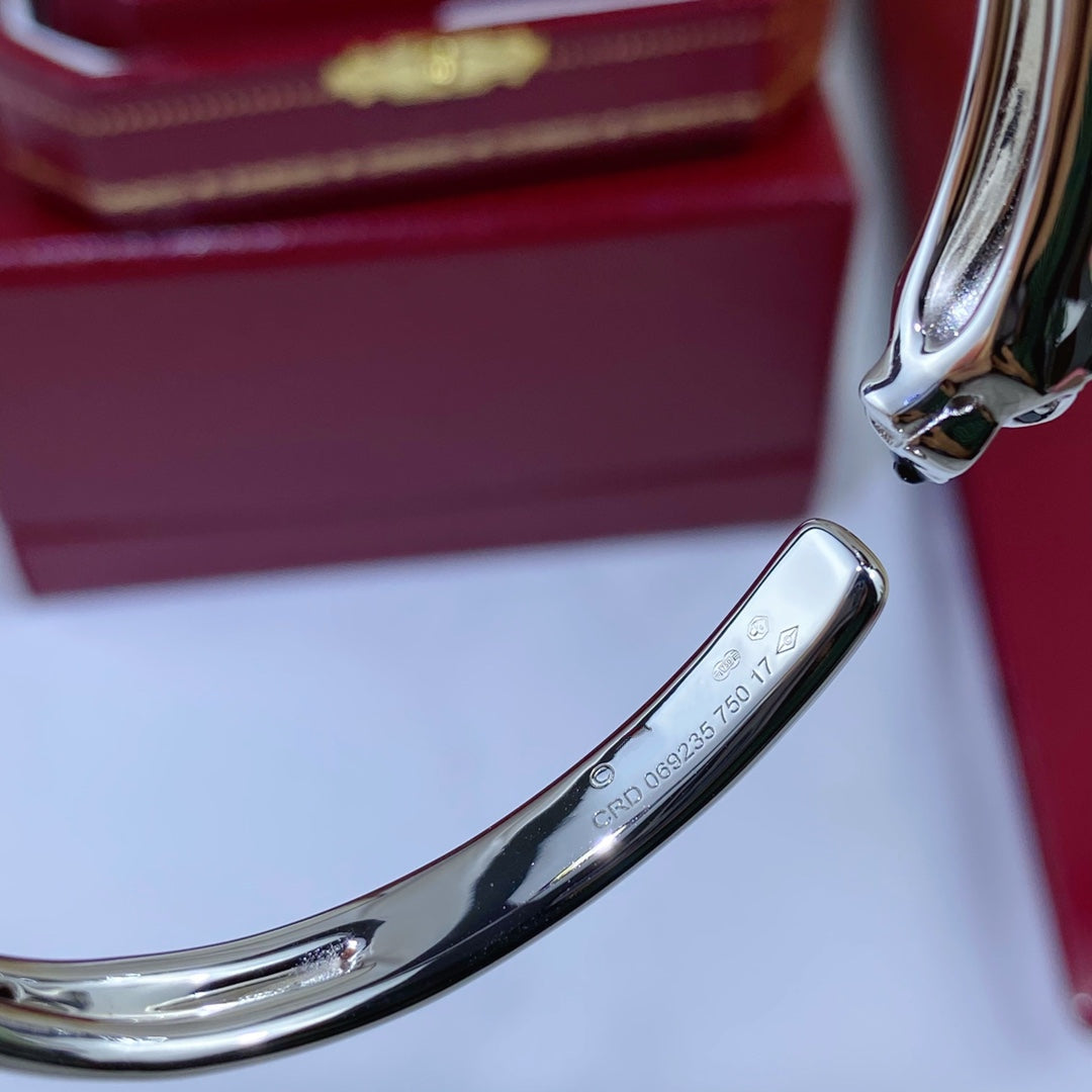¡®Loco¡¯PANTHERE SILVER OPEN BRACELET