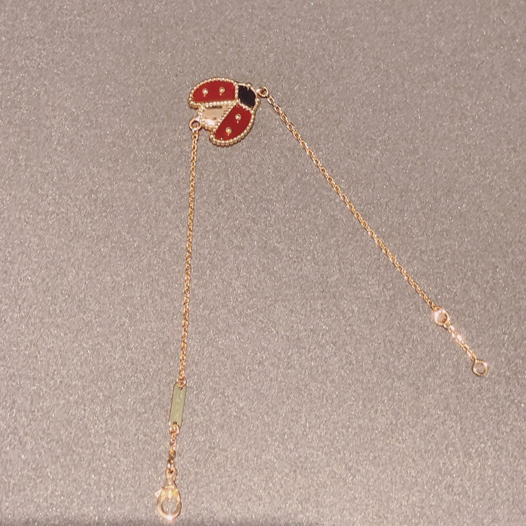 ¡®Loco¡¯LUCKY SPRING 1 MOTIF PINK GOLD BRACELET