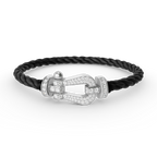 ¡®Loco¡¯FORCE LARGE HORSESHOE FULL DIAMOND BRACELET SILVER