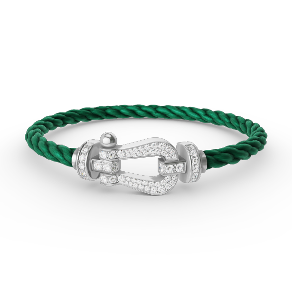 ¡®Loco¡¯FORCE LARGE HORSESHOE FULL DIAMOND BRACELET SILVER