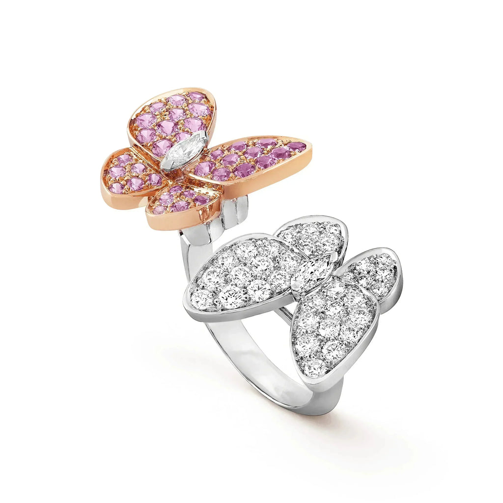 ¡®Loco¡¯TWIN BUTTERFLY DIAMOND RING