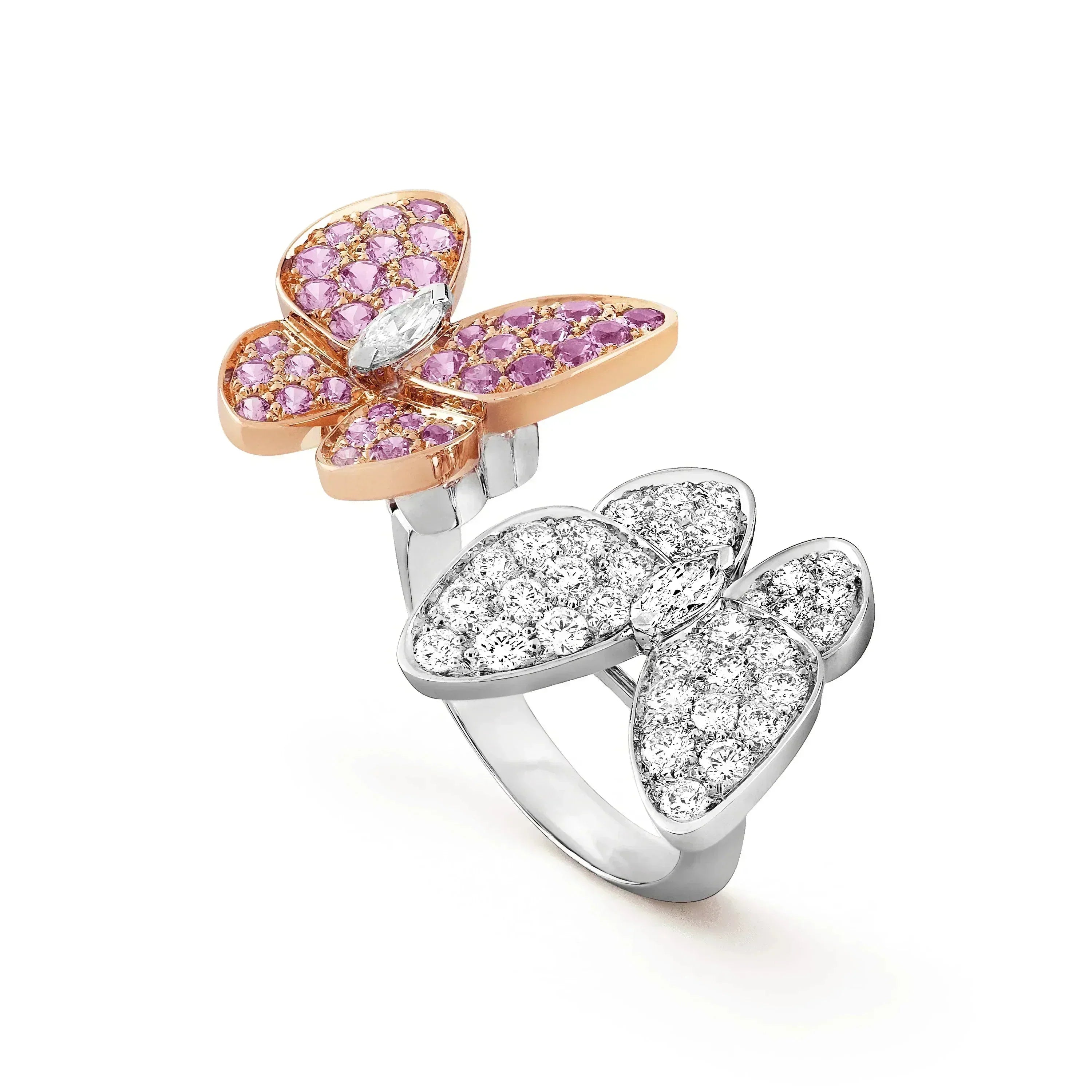 ¡®Loco¡¯TWIN BUTTERFLY DIAMOND RING