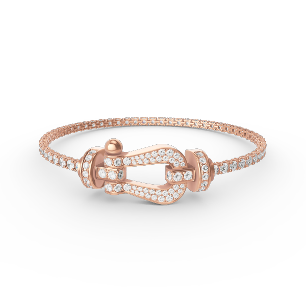 ¡®Loco¡¯FORCE  LARGE HORSESHOE FULL DIAMOND TENNIS BRACELET